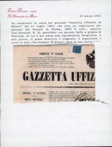 PARMA 1852/1859 - Cinque lettere e ... 