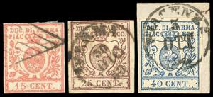 1857/59 - Terza emissione, serie completa ... 