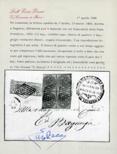 1865 - 1/2 baj violetto cupo, ... 
