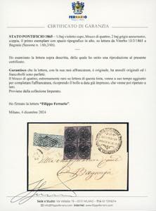 1865 - 1/2 baj violetto cupo, ... 