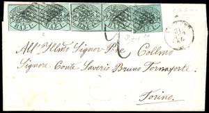 1864 - 1 baj verde grigiastro, due coppie, 1 ... 