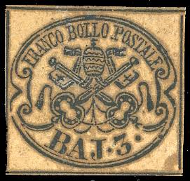 1852 - 3 baj camoscio, inchiostro nero ... 