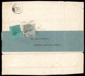 1869 - 3 cent. grigio, non dentellato, bordo ... 