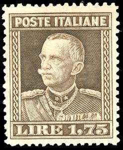 1929 - 1,75 lire bruno Vittorio Emanuele ... 