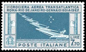 1930 - 7,70 lire Crociera Balbo (25), ottima ... 