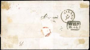 1852 - Lettera spedita da Mosca, ... 