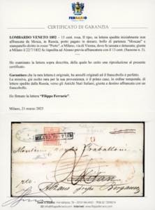 1852 - Lettera spedita da Mosca, ... 
