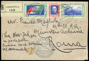 1933 - 5,25 + 44,75 lire Trittico I-LEON ... 