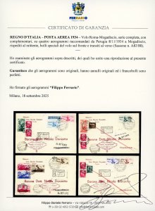 1934 - Volo Roma-Mogadiscio, serie ... 