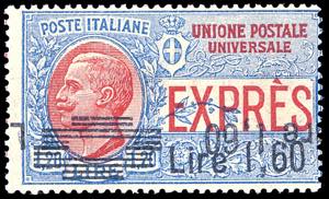 1924 - 1,60 lire su 1,20 lire, doppia ... 