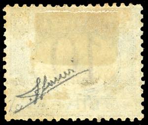 1874 - 10 lire azzurro e bruno ... 