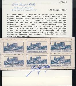 1943 - Franchigia, VERDE AZZURRO ... 