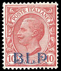1921 - 10 cent., soprastampa BLP del I tipo ... 