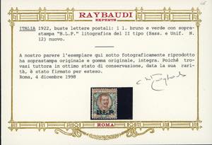 1922/23 - Soprastampati BLP del II ... 