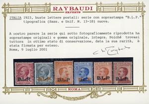 1923 - Soprastampati BLP del III ... 