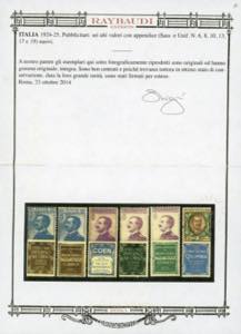 1924 - 25 cent. Piperno (6), ... 