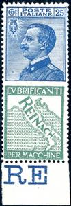 1924 - 25 cent. Reinach (7), nuovo, gomma ... 