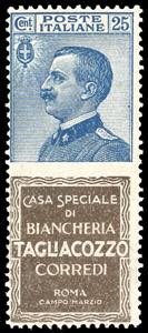 1924 - 25 cent. Tagliacozzo (8), nuovo, ... 