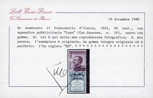 1924 - 50 cent. Coen (10), ben ... 