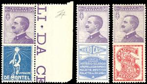 1924 - 50 cent. De Montel, Siero Casali e ... 