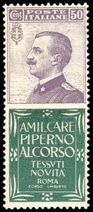 1924 - 50 cent. Piperno (13), ... 
