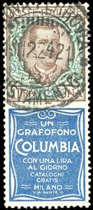 1924 - 1 lira Columbia (19), usato, ... 