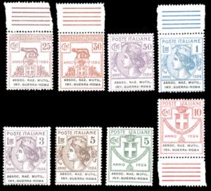 ASSOC.NAZ.MUTIL.INV.GUERRA-ROMA 1924 - Serie ... 