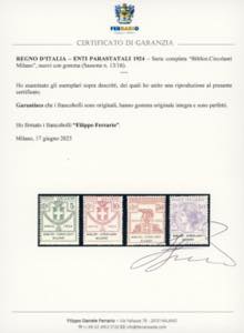 BIBLIOT.CIRCOLANTI MILANO 1924 - ... 