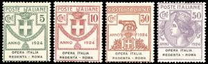 OPERA ITALIA REDENTA-ROMA 1924 - Serie ... 