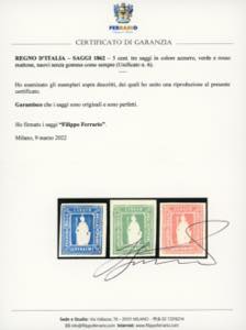 1862 - 5 cent. saggi Thermignon ... 