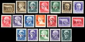 1944 - Soprastampati G.N.R. di Verona, serie ... 