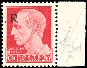 1943 - 20 cent. soprastampa G.N.R. di ... 