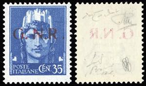 1943 - 35 cent. soprastampa G.N.R. di ... 