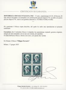 1943 - 15 cent., soprastampa ... 