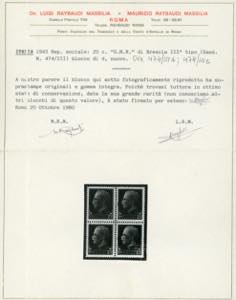 1943 - 25 cent., soprastampa ... 