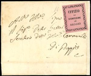 1855 - Lettera non affrancata da Modena (?) ... 
