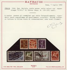 1944 - Soprastampati G.N.R. di ... 