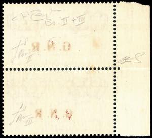 1943 - 2 lire ardesia, soprastampa ... 