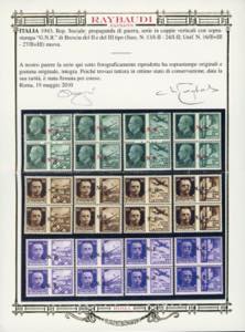 1943 - Soprastampati G.N.R. di ... 