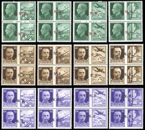 1943 - Soprastampati G.N.R. di Brescia, ... 