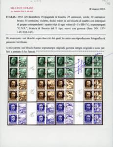 1944 - Soprastampati G.N.R. di ... 