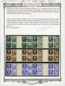 1944 - Soprastampati G.N.R. di ... 