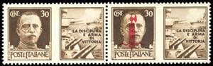 1944 - 30 cent. Marina, coppia orizzontale ... 