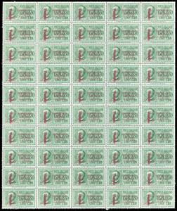 1944 - 1,25 lire soprastampato fascio in ... 