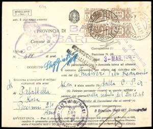 1944 - 5 cent. fascio al centro (24), due ... 