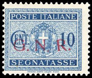 1943 - 10 cent. soprastampa G.N.R. di ... 