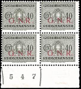 1943 - 40 cent. soprastampa G.N.R. di ... 