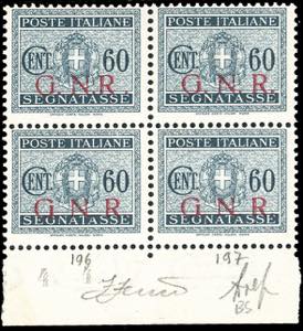 1943 - 60 cent. soprastampa G.N.R. di ... 