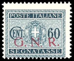1943 - 60 cent. soprastampa G.N.R. di ... 