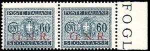 1944 - 60 cent. soprastampa G.N.R. di ... 